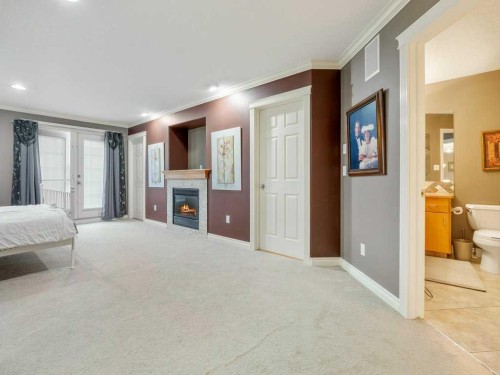 145 Canyon Close West, Lethbridge, AB - Indoor With Fireplace