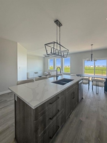 375 Skeena Crescent West, Lethbridge, AB - Indoor Photo Showing Kitchen With Double Sink