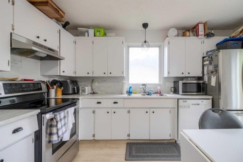7 Cayuga Place West, Lethbridge, AB - Indoor Photo Showing Kitchen With Double Sink
