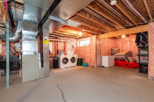 443 Everbrook Way Sw, Calgary, AB - Indoor Photo Showing Basement