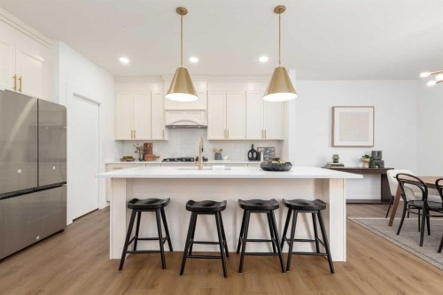332 Rivergrove Chase West, Lethbridge, AB - Indoor Photo Showing Kitchen With Upgraded Kitchen