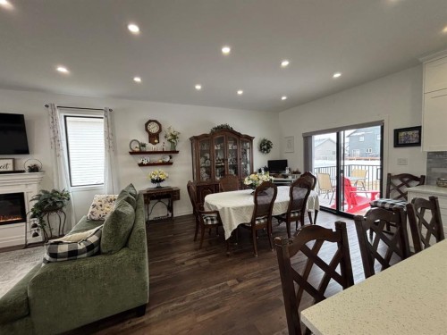 349 E 1 Avenue North, Magrath, AB - Indoor With Fireplace