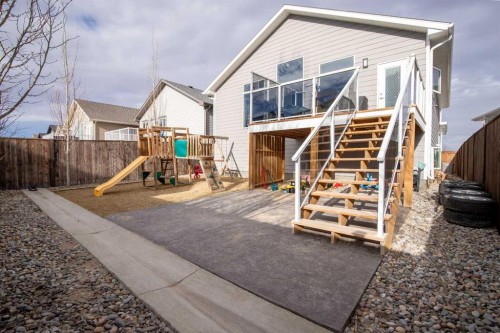 340 Greenwood Place, Coalhurst, AB - Outdoor With Deck Patio Veranda