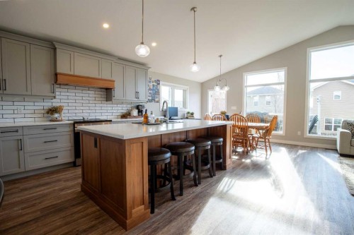 340 Greenwood Place, Coalhurst, AB - Indoor Photo Showing Kitchen With Upgraded Kitchen
