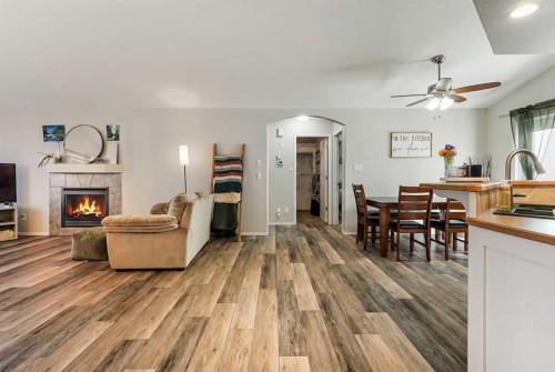 86 Salish Place West, Lethbridge, AB - Indoor With Fireplace