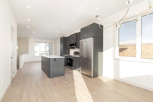 566 Malahat Green West, Lethbridge, AB - Indoor Photo Showing Kitchen With Stainless Steel Kitchen With Upgraded Kitchen