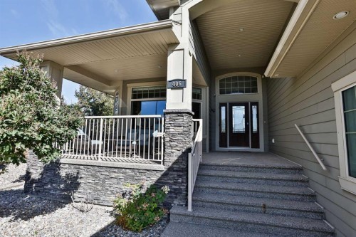 406 Stonecrest Terrace West, Lethbridge, AB - Outdoor With Deck Patio Veranda With Exterior