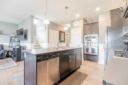 139 Firelight Way West, Lethbridge, AB - Indoor Photo Showing Kitchen With Double Sink With Upgraded Kitchen