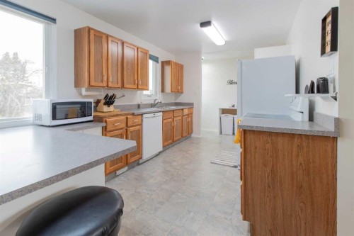 384 N 100 E, Raymond, AB - Indoor Photo Showing Kitchen With Double Sink