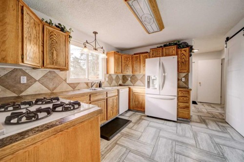 2020 25Th Avenue North, Lethbridge, AB - Indoor Photo Showing Kitchen With Double Sink