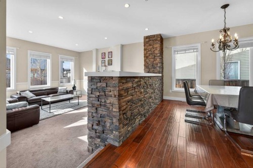 346 Twinriver Road West, Lethbridge, AB - Indoor With Fireplace