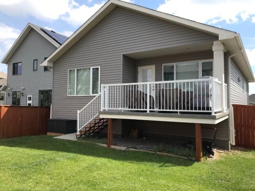 21 Riverford Close West, Lethbridge, AB - Outdoor With Deck Patio Veranda With Exterior