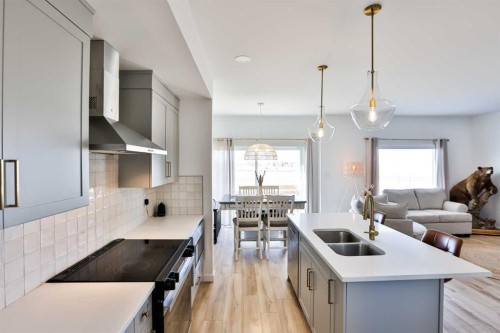 174 Caribou Bend North, Lethbridge, AB - Indoor Photo Showing Kitchen With Double Sink With Upgraded Kitchen
