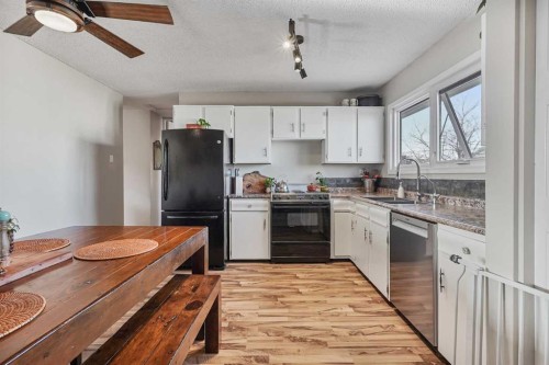 98 Eagle Road North, Lethbridge, AB - Indoor Photo Showing Kitchen With Double Sink