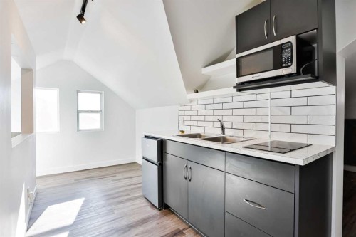 1019 7 Street North, Lethbridge, AB - Indoor Photo Showing Kitchen With Double Sink