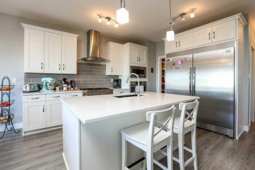 502 Bluebell Lane West, Lethbridge, AB - Indoor Photo Showing Kitchen With Upgraded Kitchen