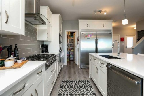 502 Bluebell Lane West, Lethbridge, AB - Indoor Photo Showing Kitchen With Upgraded Kitchen