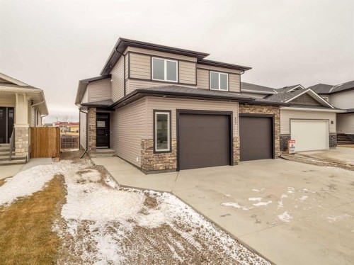 409 Rivergrove Chase West, Lethbridge, AB - Outdoor With Facade