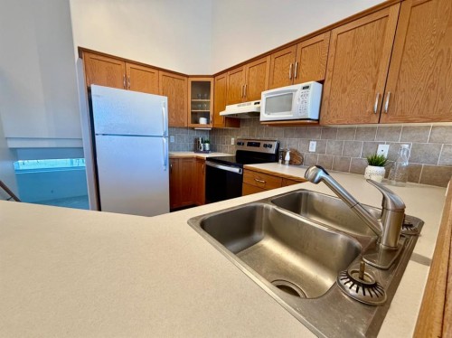 613 Squamish Lane West, Lethbridge, AB - Indoor Photo Showing Kitchen With Double Sink