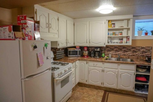 206 Mcgill Boulevard West, Lethbridge, AB - Indoor Photo Showing Kitchen With Double Sink