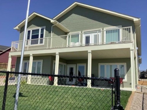 202 Lake Drive, Coalhurst, AB - Outdoor With Deck Patio Veranda