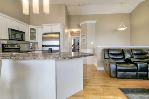65 Ermineview Way North, Lethbridge, AB - Indoor Photo Showing Kitchen With Upgraded Kitchen
