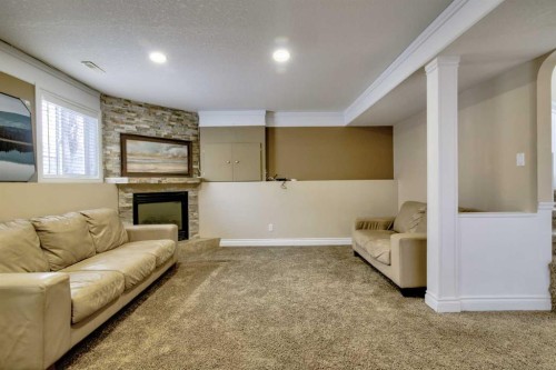 65 Ermineview Way North, Lethbridge, AB - Indoor With Fireplace