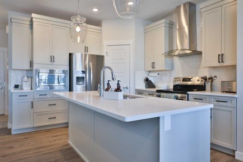 283 Northlander Bend West, Lethbridge, AB - Indoor Photo Showing Kitchen With Upgraded Kitchen