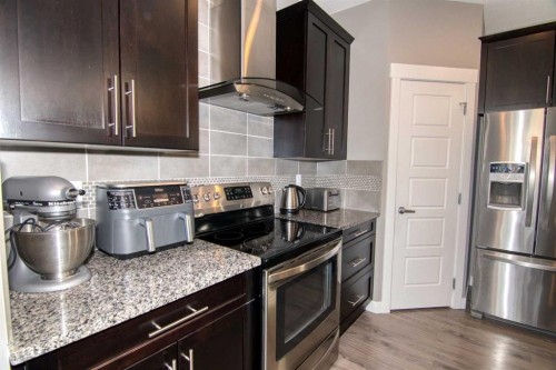 559 Moonlight Lane West, Lethbridge, AB - Indoor Photo Showing Kitchen With Upgraded Kitchen