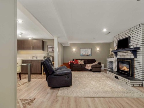 1707 Lakemount Boulevard South, Lethbridge, AB - Indoor With Fireplace