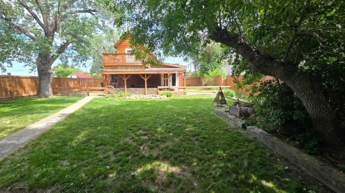 108 3 Street, Warner, AB - Outdoor With Deck Patio Veranda