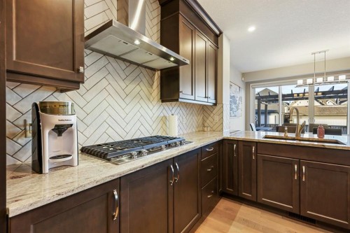 370 Magnolia Heath Se, Calgary, AB - Indoor Photo Showing Kitchen With Upgraded Kitchen