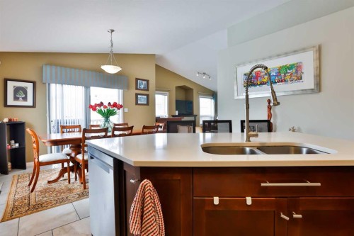 66 Coalbanks Gate West, Lethbridge, AB - Indoor Photo Showing Kitchen With Double Sink