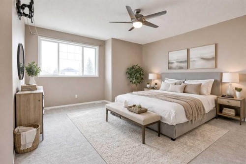 147 Heritage Circle West, Lethbridge, AB - Indoor Photo Showing Bedroom
