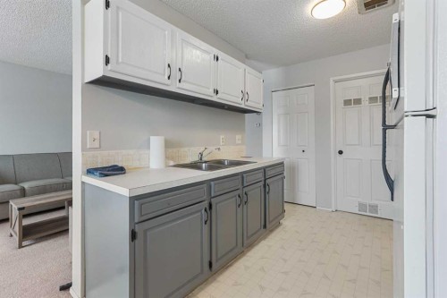 36-5 Acadia Road West, Lethbridge, AB - Indoor Photo Showing Kitchen With Double Sink