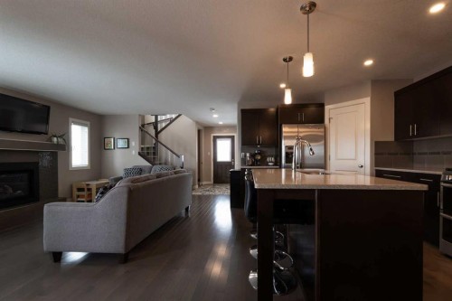 26 Riverglen Link West, Lethbridge, AB - Indoor With Fireplace