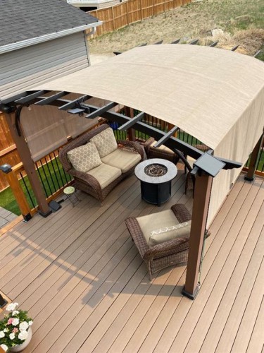 22 Rivergrove Run West, Lethbridge, AB - Outdoor With Deck Patio Veranda