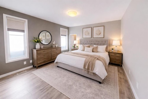 929 Atlantic Cove West, Lethbridge, AB - Indoor Photo Showing Bedroom