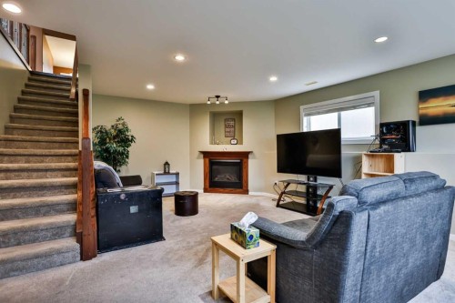 4 Rivermill Landing West, Lethbridge, AB - Indoor With Fireplace