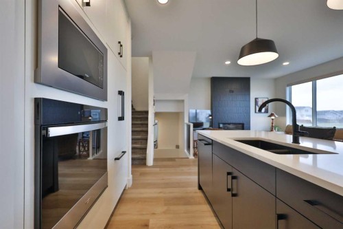 42 Blackwolf Pass North, Lethbridge, AB - Indoor Photo Showing Kitchen With Double Sink