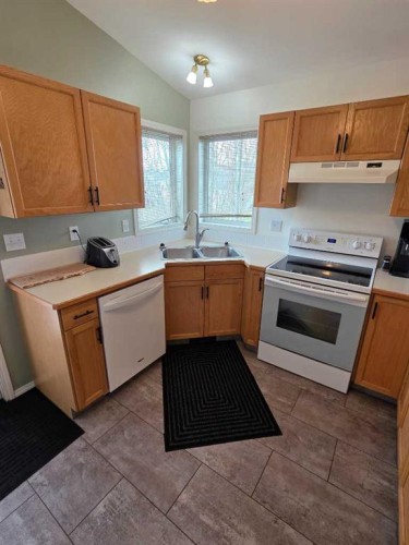 4 St James Boulevard North, Lethbridge, AB - Indoor Photo Showing Kitchen With Double Sink