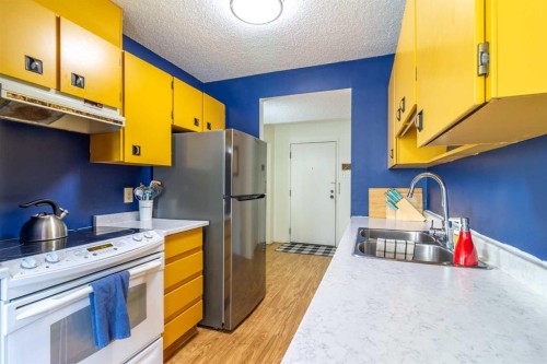 110-65 Temple Blvd W, Lethbridge, AB - Indoor Photo Showing Kitchen With Double Sink