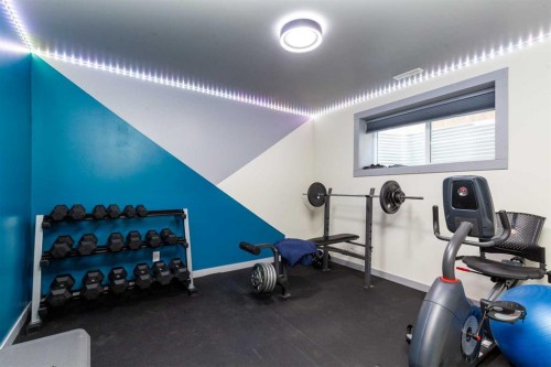 1009 Atlantic Lookout West, Lethbridge, AB - Indoor Photo Showing Gym Room