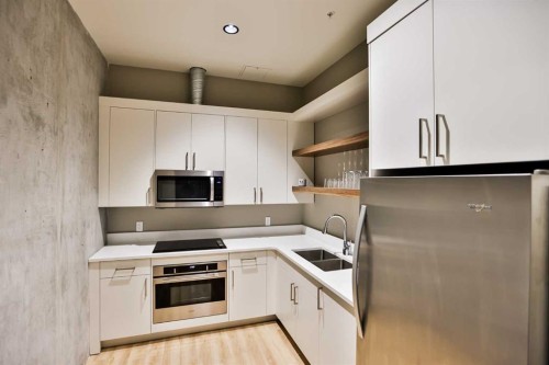 217-102 Scenic Drive North, Lethbridge, AB - Indoor Photo Showing Kitchen With Double Sink