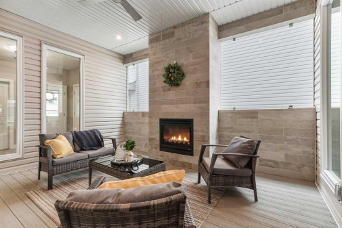 1544 Coalbanks Boulevard West, Lethbridge, AB -  With Fireplace With Deck Patio Veranda With Exterior