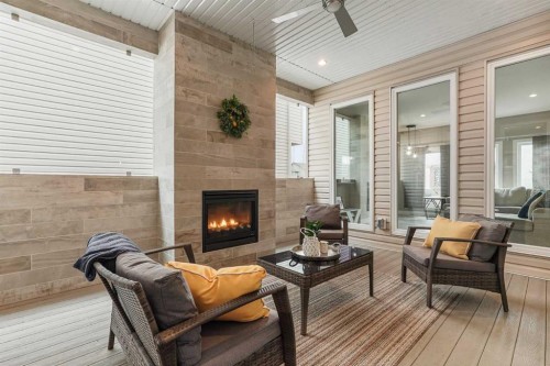 1544 Coalbanks Boulevard West, Lethbridge, AB -  With Fireplace With Deck Patio Veranda With Exterior