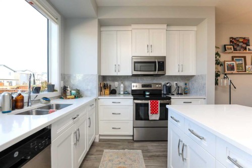 4355 Fairmont Gate South, Lethbridge, AB - Indoor Photo Showing Kitchen With Double Sink