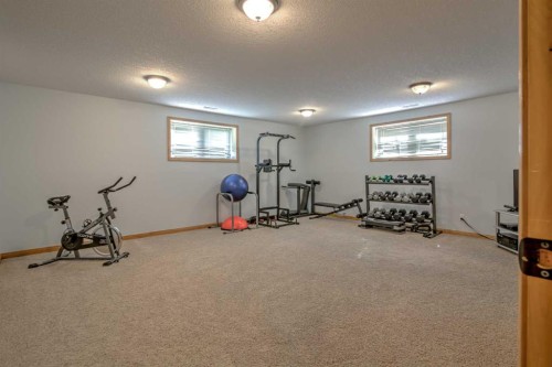 100 Canyoncrest Point West, Lethbridge, AB - Indoor Photo Showing Gym Room