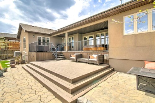 100 Canyoncrest Point West, Lethbridge, AB - Outdoor With Deck Patio Veranda With Exterior