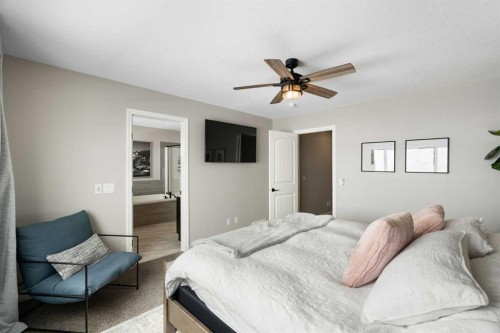 700 Seton Circle Se, Calgary, AB - Indoor Photo Showing Bedroom